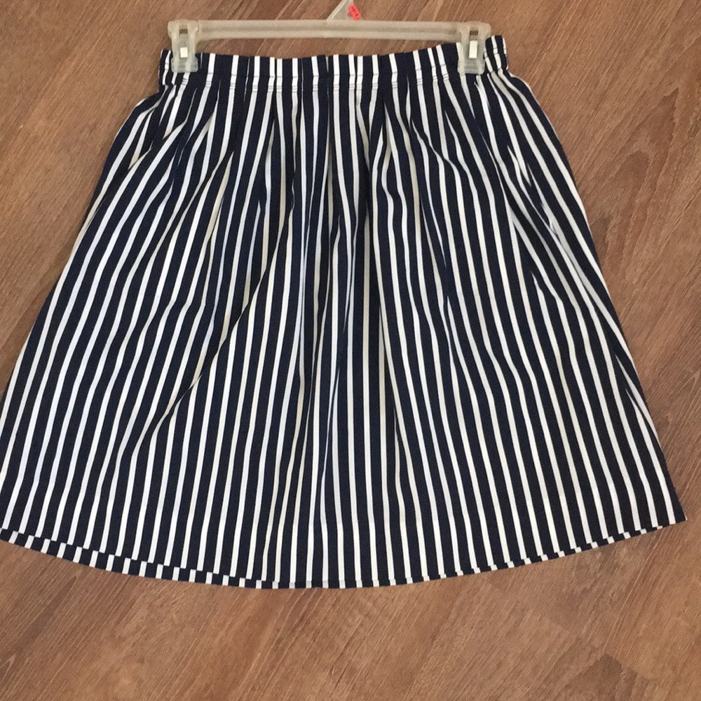 Stripped J. Crew skirt